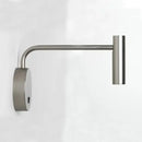 Modern matte black led wall lights curved bedroom reading lamp