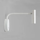Modern matte black led wall lights curved bedroom reading lamp