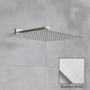 Modern matte black luxury rain shower head with wall arm bathroom