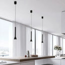 Modern matte black nordic pendant lamp for living room staircase