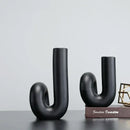 DecorBites™ Black Pipe Geometric Resin Twist Knot Figurine - Home Decor Accessory