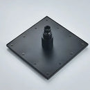 Modern matte black rain shower faucet with handshower for bathroom