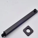 Modern matte black rainfall shower head set bathroom fixture