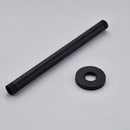 Modern matte black rainfall shower head set bathroom fixture