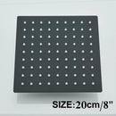 Modern matte black rainfall shower head set bathroom fixture