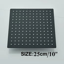Modern matte black rainfall shower head set bathroom fixture