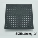 Modern matte black rainfall shower head set bathroom fixture