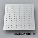Modern matte black rainfall shower head set bathroom fixture