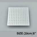 Modern matte black rainfall shower head set bathroom fixture