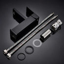 Modern matte black rectangular basin faucet bathroom sink mixer