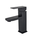 Modern matte black rectangular basin faucet bathroom sink mixer