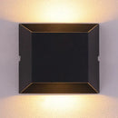 Modern matte black rectangular led wall sconce balcony outdoor light