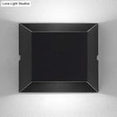 Modern matte black rectangular led wall sconce balcony outdoor light