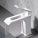 Modern matte black & rose gold brass basin faucet bathroom waterfall tap