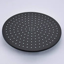 Modern matte black round brass rain shower head bathroom fixture