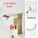 Modern matte black sensor waterfall basin faucet bathroom mixer