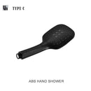 Modern matte black shower slider rail set bathroom rainhead
