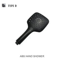 Modern matte black shower slider rail set bathroom rainhead