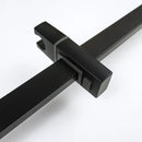 Modern matte black shower slider rail set bathroom rainhead