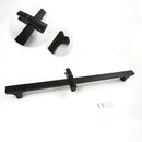 Modern matte black shower slider rail set bathroom rainhead