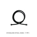 Modern matte black shower slider rail set bathroom rainhead