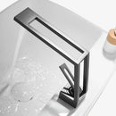 Modern matte black single handle basin faucet bathroom mixer