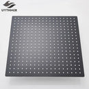 Modern matte black square rainfall shower head bathroom fixture