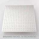 Modern matte black square rainfall shower head bathroom fixture
