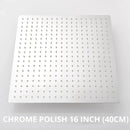 Modern matte black square rainfall shower head bathroom fixture