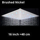 Modern matte black square rainfall shower head bathroom fixture