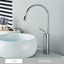 Modern matte black swivel waterfall basin faucet bathroom mixer
