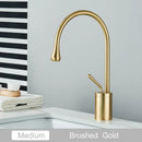 Modern matte black swivel waterfall basin faucet bathroom mixer