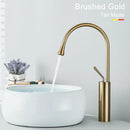 Modern matte black swivel waterfall basin faucet bathroom mixer