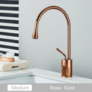 Modern matte black swivel waterfall basin faucet bathroom mixer
