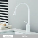 Modern matte black swivel waterfall basin faucet bathroom mixer