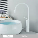 Modern matte black swivel waterfall basin faucet bathroom mixer