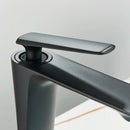 DecorBites™ Black Tall Basin Brass Bathroom Sink Faucet Single Handle Deck Mounted