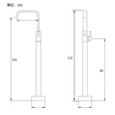 Modern matte black tall basin faucet bathroom sink mixer tap