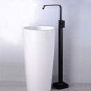 Modern matte black tall basin faucet bathroom sink mixer tap