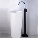 Modern matte black tall basin faucet bathroom sink mixer tap
