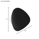 Modern matte black triangle wall lamp for corridor