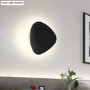 Modern matte black triangle wall lamp for corridor