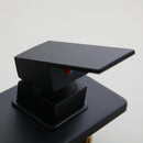 Modern matte black wall mounted basin faucet bathroom mixer