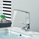 Modern matte black waterfall decorbites basin faucet bathroom mixer