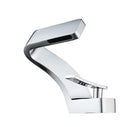 Modern matte black waterfall decorbites basin faucet bathroom mixer