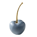 Modern matte blue resin apple ornaments living room decor