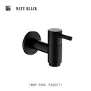 Modern matte brass black garden faucet garden wall mount spout