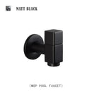 Modern matte brass black garden faucet garden wall mount spout