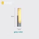 Modern matte gray and white led marble wall sconce living room light
