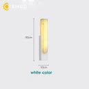 Modern matte gray and white led marble wall sconce living room light